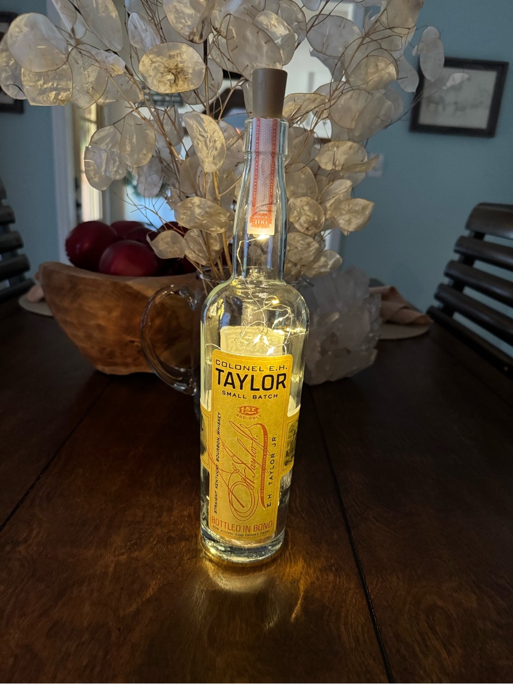 Colonel E.H. Taylor Jr. Small Batch Bourbon Whiskey Bottle Light Kit